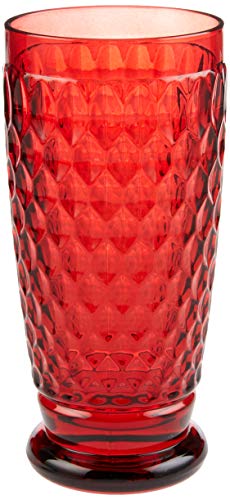 Boston Red Crystal Highball Glasses (4 Count)