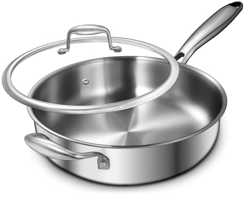 12 Inch Tri Ply Stainless Steel Frying Pan