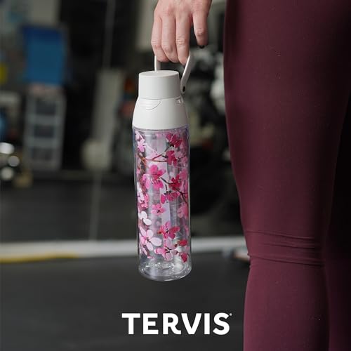 Inkreel Apricot Petals Made in USA Double Walled Insulated Tumbler Travel Cup Keeps Drinks Cold & Hot (Inkreel Apricot Petals / 24oz Venture Lite with 2-in-1 VersaLid)