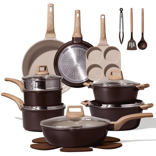 21pcs Ceramic Cookware Sets