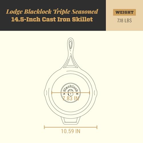 Blacklock 10.25 and 12 Inch Lightweight Cast Iron Skillet Set (10.25" & 12" (Pack of 2))