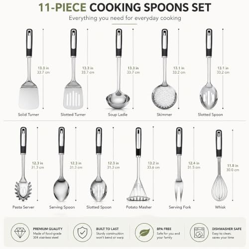 Stainless Steel Kitchen Utensil Set (Cooking Utensil Set(11 Piece))