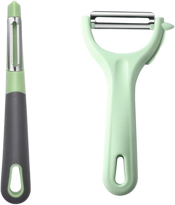Fanmusic Swivel peelers - potato peelers,Fruit and vegetable peelers for kitchen (I+Y 2 pieces)