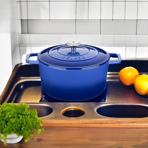6 QT Enameled Cast Iron Dutch Oven Pot with Lid