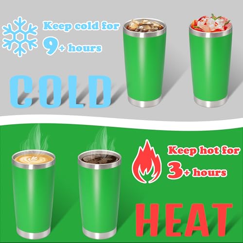 20 oz Tumbler Insulated Tumblers Stainless Steel Coffee Mug (Green)