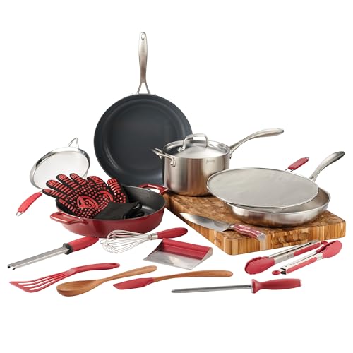 FlavCity 19 Piece Essential Cookware Set