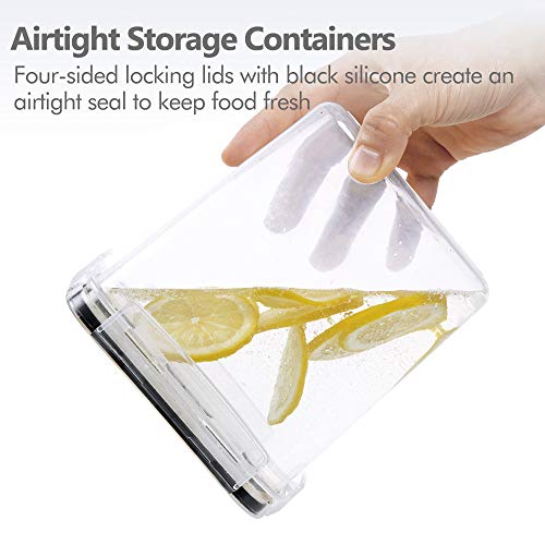 Airtight Food Storage Containers with Lids (Large, Medium, Medium, Small)