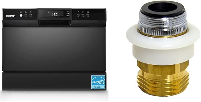 COMFEE’ Countertop Dishwasher, Energy Star Portable Dishwasher, 6 Place Settings, Mini Dishwasher with 8 Washing Programs