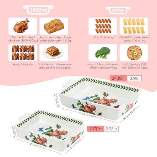 Ceramic Casserole Dish Set