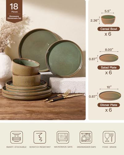 Dinnerware Set for 6 (18 Count)