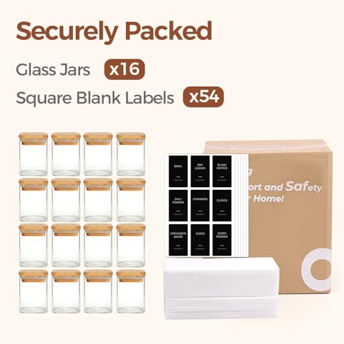Spice Jars 4oz 16 Pack (4 fl oz x 16)