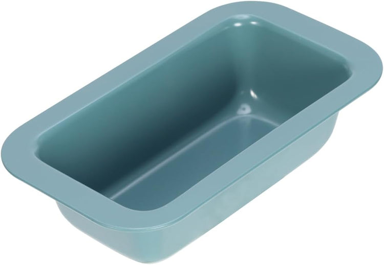 CHEFMADE Mini Bread Loaf Pan, 4.7" x 3" Nonstick Meatloaf Pan, Bakeware for Oven Baking,Homemade Bread (Green)