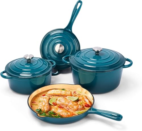 Enameled Cast Iron Cookware Set