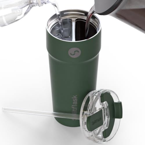 Dual‑Chamber 30‑oz Travel Mug (Guy Green)