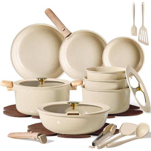 25pcs Ceramic Cookware Set