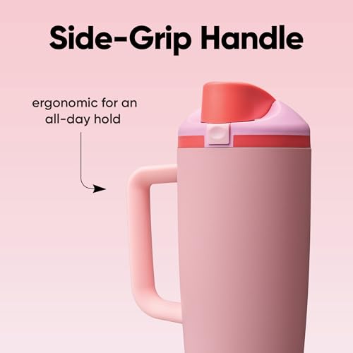 FreeSip Tumbler Stainless Steel Water Bottle 40 oz Angel Food Cake (Angel Food Cake / 40 Ounces)