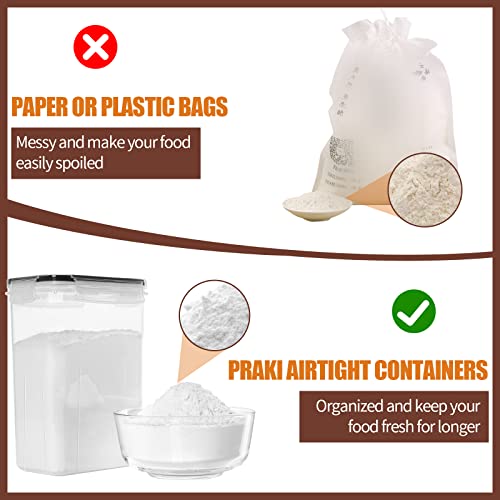 Airtight Food Storage Containers Set with Lids (Black)