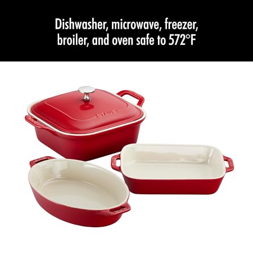 Ceramic 4 pc Baking Pans Set (4 Count)