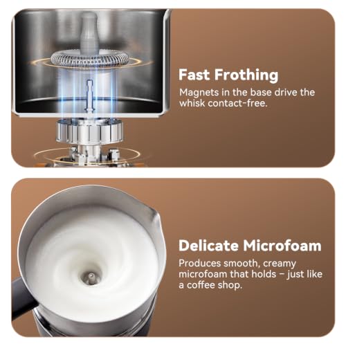 8 in 1 Milk Frother and Steamer (Black)