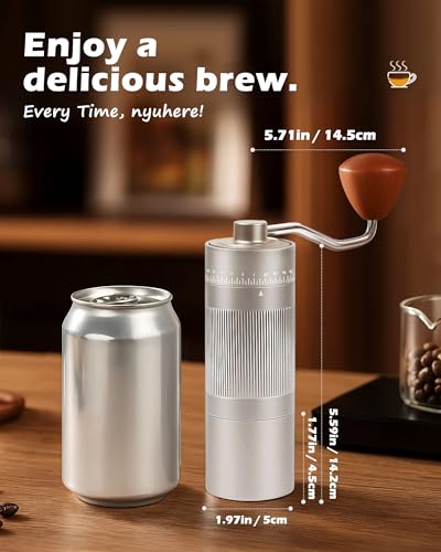 Manual Coffee Grinder (Silver)
