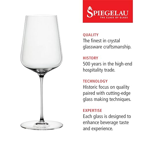 Definition Crystal Universal Wine Glasses for Red and White Wines (2 Count)