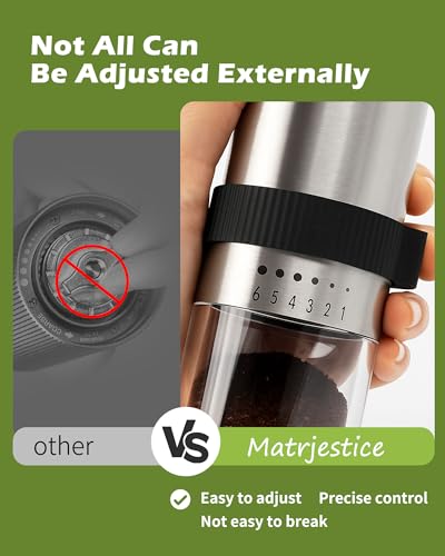 Manual Coffee Grinder with Stainless Steel Burr (Stainless Steel Burr)