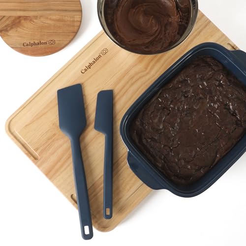 Prime 7 Piece Silicone and Teak Wood Kitchen Tool Set (Navy Blue w/ Silicone & Teak Wood (Prime - 7pc Utenstil Set) / 7-Piece Gadget & Tool Set)