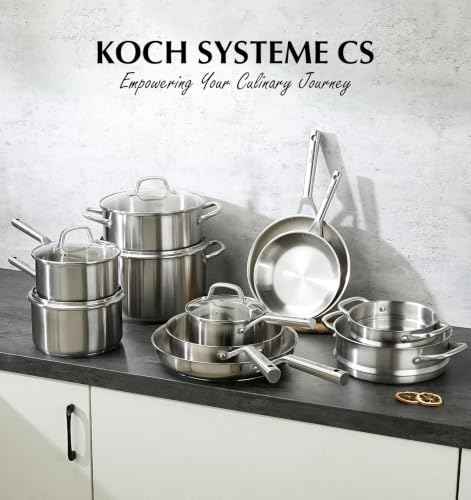 Stainless Steel Cookware Set 23 PCS With 5 (Silver / 23 Pcs)