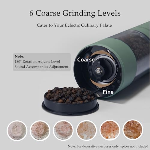 Electric Salt and Pepper Grinder Set (Sage)