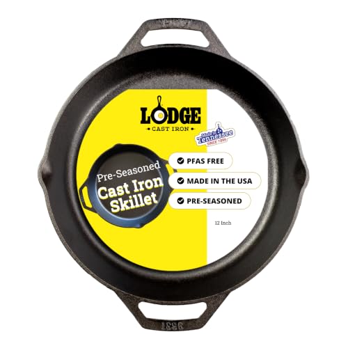 Pre Seasoned Cast Iron Dual Handle Pan (12 Inch)