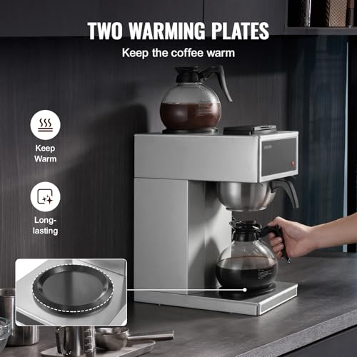 Commercial Drip Coffee Maker 12 Cups Coffee Machine Drip Style
