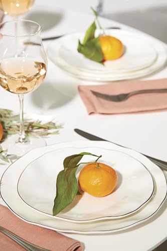 Blue Bay White Porcelain 18 (18-Piece Dinnerware Set)