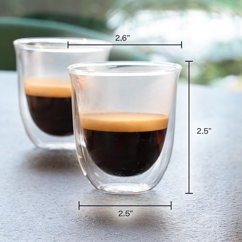 America 5513296651 Essential Collection Double Walled Thermo Espresso Glasses (s/6 espresso glasses)