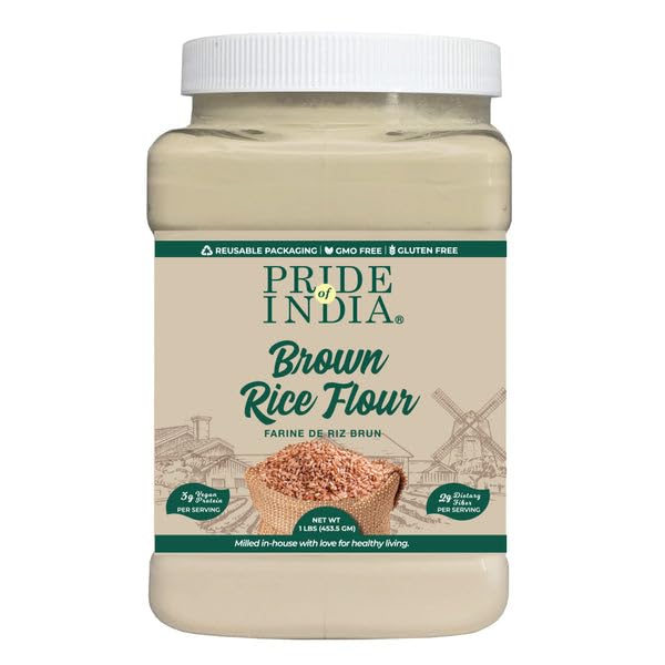 PACK of 6 Brown Rice Flour 1 lbs (96 Ounce)