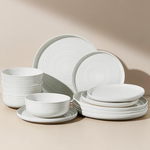 Stoneware Dinnerware Sets for 4 (White)