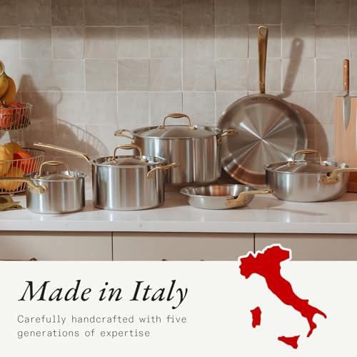 Cookware 10 Piece Stainless Steel Pot and Pan Set