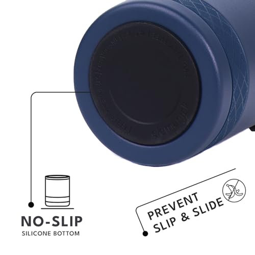 Recess Lowball 10oz Stainless Steel Tumbler Whiskey Glass w (10 Ounces / Navy Blue)