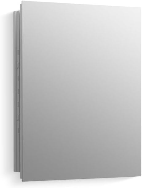 Kohler 55060-NA Embark Slim Medicine Cabinet Mirror, Adjustable Shelves, Bathroom Organizers and Storage, 16 in. W x 20 in. H