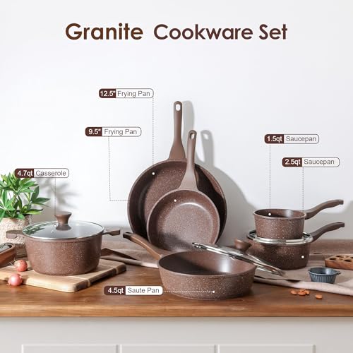 16Pcs Pots and Pans Set Non Stick