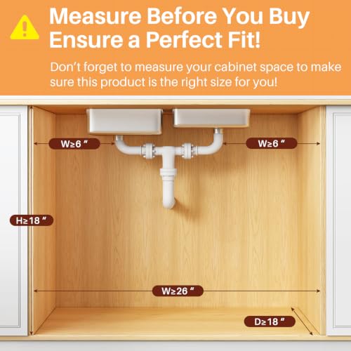 Under Sink Organizer (1-Pack / Pink)