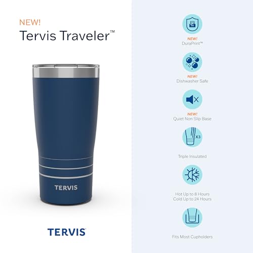 Traveler Inkreel Butterfly Wing Triple Walled Insulated Tumbler Travel Cup Keeps Drinks Cold & Hot (Inkreel - Butterfly Wing / 20oz Traveler with Slider Lid)