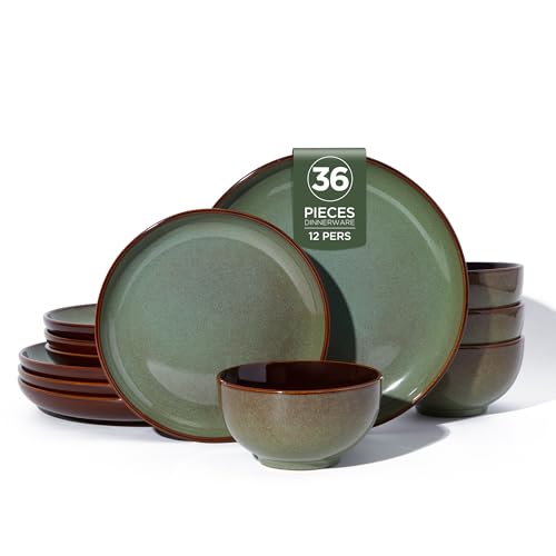 36 Piece Stoneware Dinnerware Sets