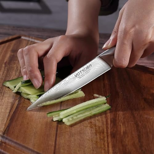 5 Inch Japanese Utility Knife with Full Tang Rosewood Handle