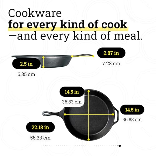 Pre Seasoned Cast Iron Skillet (Skillet / 15-inch)