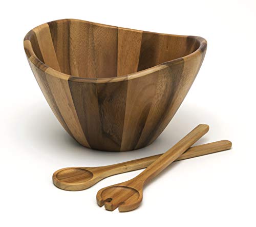 Acacia Large Wave Bowl with Servers (12 inches (D) x 7 inches (H))