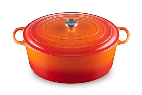 Enameled Cast Iron Oval Dutch Oven