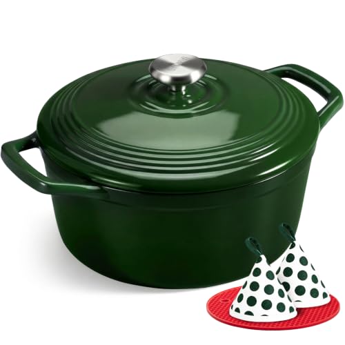 Enameled Cast Iron Dutch Oven (5.5 Quart / Bamboo Shadow)