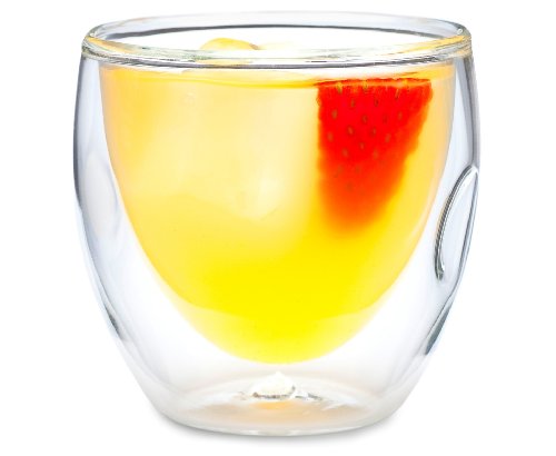 Moderna Artisan Series Double Wall 8 oz Beverage Glasses (8 Ounces)