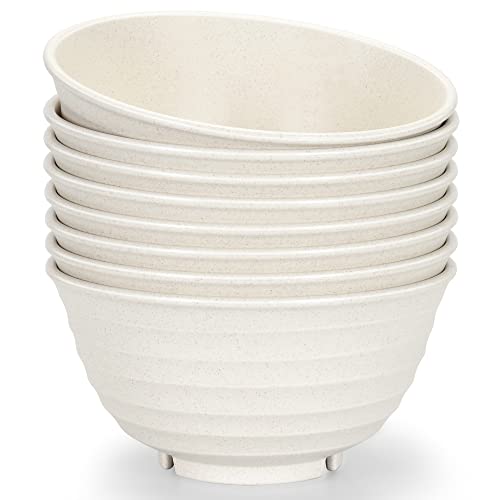 NOT CERAMICă60 Oz Big Salad Bowl Soup Bowl (Off-White / 60 Oz)