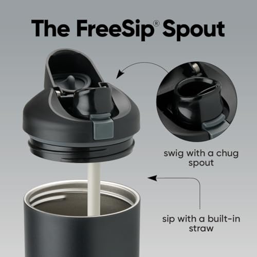 FreeSip Tumbler Stainless Steel Water Bottle 40 oz Sugar High (Sugar High / 40 Ounces)